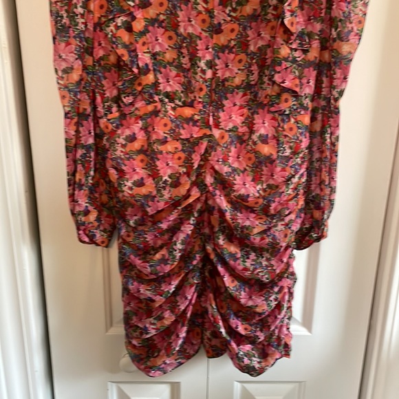 ZARA fantastic floral dress with ruffles like new - Picture 6 of 7